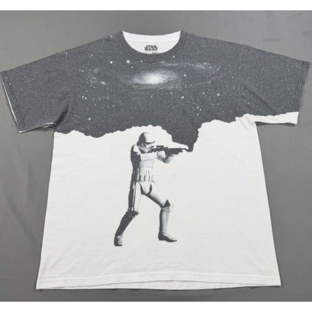 Star Wars Stormtrooper T Shirt Mens Large 2011 Mighty Fine Galaxy Graphic Tee